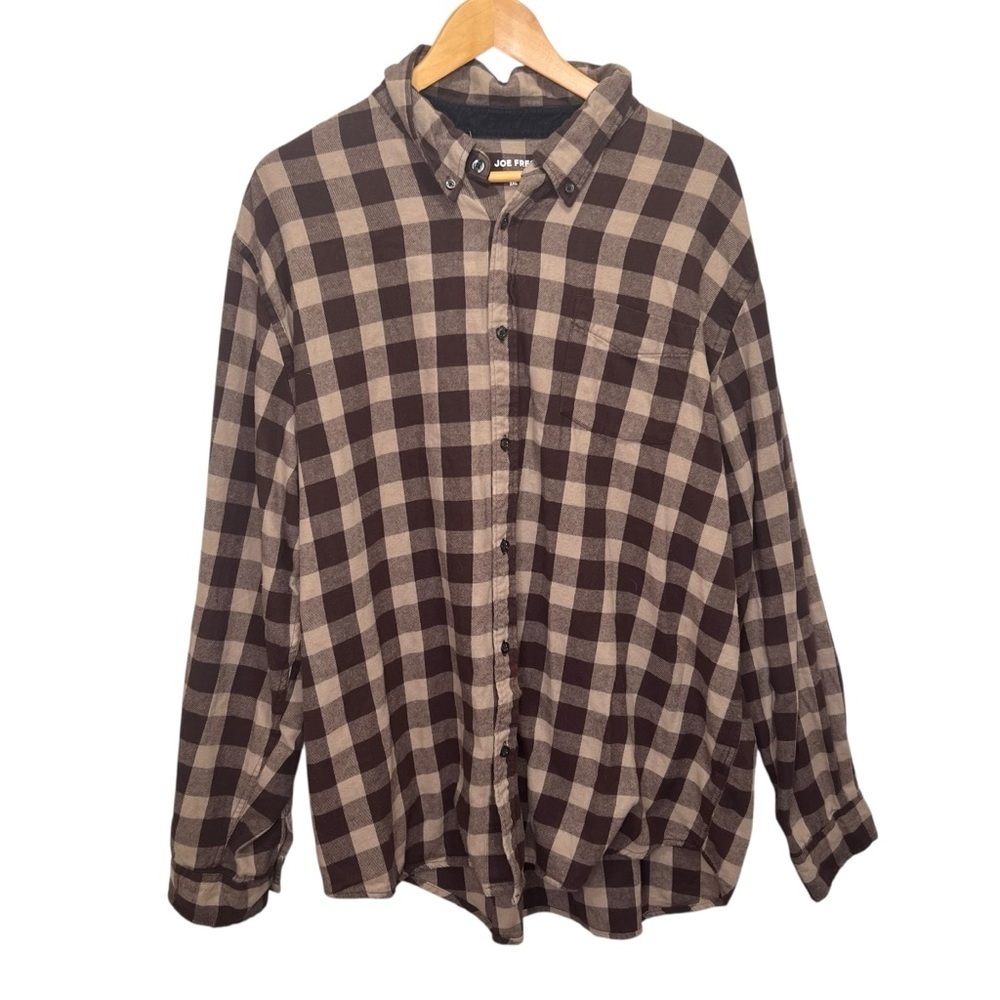 Joe Fresh Plaid Button Front Shirt Size 2XL 100% Cotton